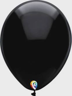 12" Blk 15Ct Ltx Blln