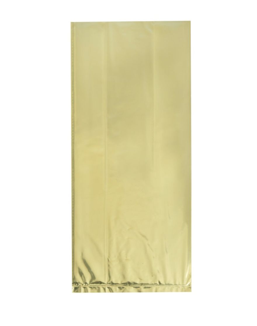Gold Foil Cellophane Bags 5"x11" 10ct