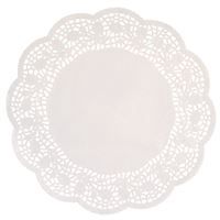 White 12" Doilies 12ct