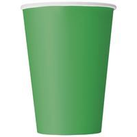 Emerald Green Solid 12oz Paper Cups 10ct