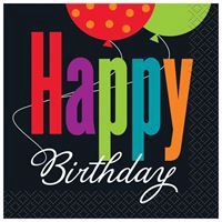 Birthday Cheer Beverage Napkins 16ct