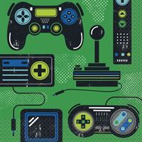 Gamer Birthday Luncheon Napkins 16ct