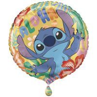 082 18" Disney Stitch Round Foil Balloon Packaged