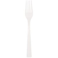 Bright White Solid Plastic Forks 18ct