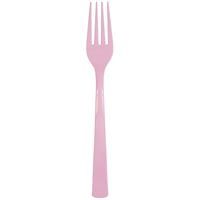 Lovely Pink Solid Plastic Forks 18ct
