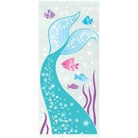 Mermaid Cellophane Bags 5"x11" 20ct