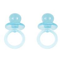 Blue Crystal Pacifier Favors 1" 18ct