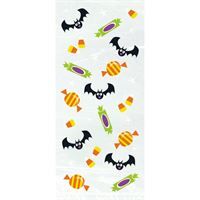 5x11" 20Ct Cat &amp; Pumpkin Cello Bags