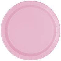 Lovely Pink Solid Round 7" Dessert Plates 20ct