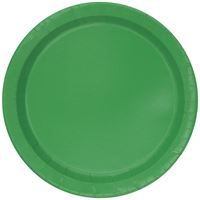 Emerald Green Solid Round 7" Dessert Plates 20ct