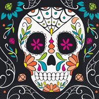 Skull Day of the Dead Luncheon Napkins 20ct