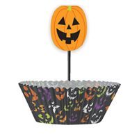 Pumpkin Faces Cupcake Kit 24pc