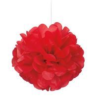 Ruby Red Mini Puff Tissue Decorations 3ct