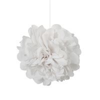 White Mini Puff Tissue Decorations 3ct