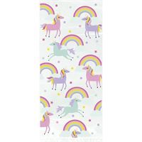 Rainbow &amp; Unicorn Cellophane Bags 20ct
