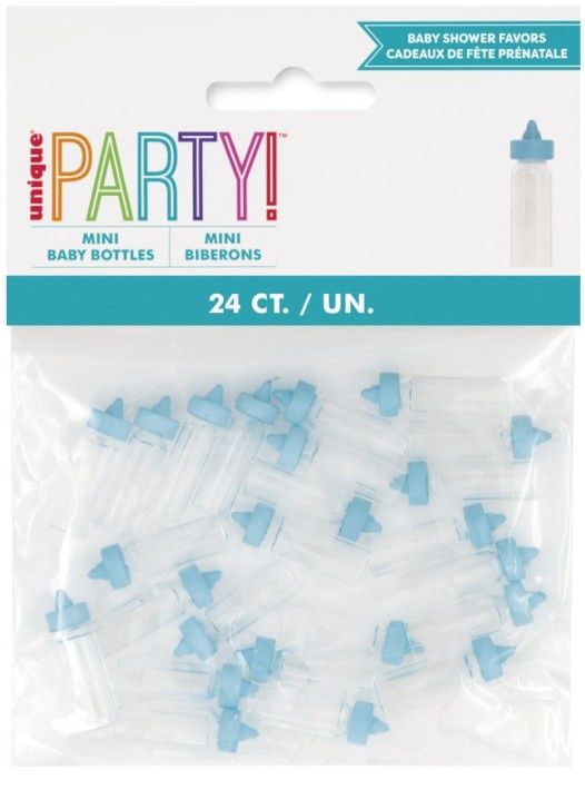 24 Mini Baby Bottle Blue