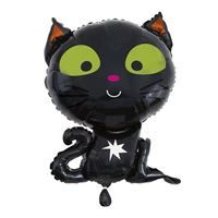 Black Cat Giant Foil Balloon 27" Packaged