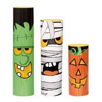 Assorted Halloween Monsters Cylinder Centerpieces  3ct