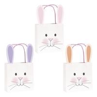Pretty Easter Assorted Bunny Ear Treat Bags 3ct