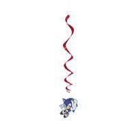 Sonic the Hedgehog Hanging Swirl Decorations 3ct