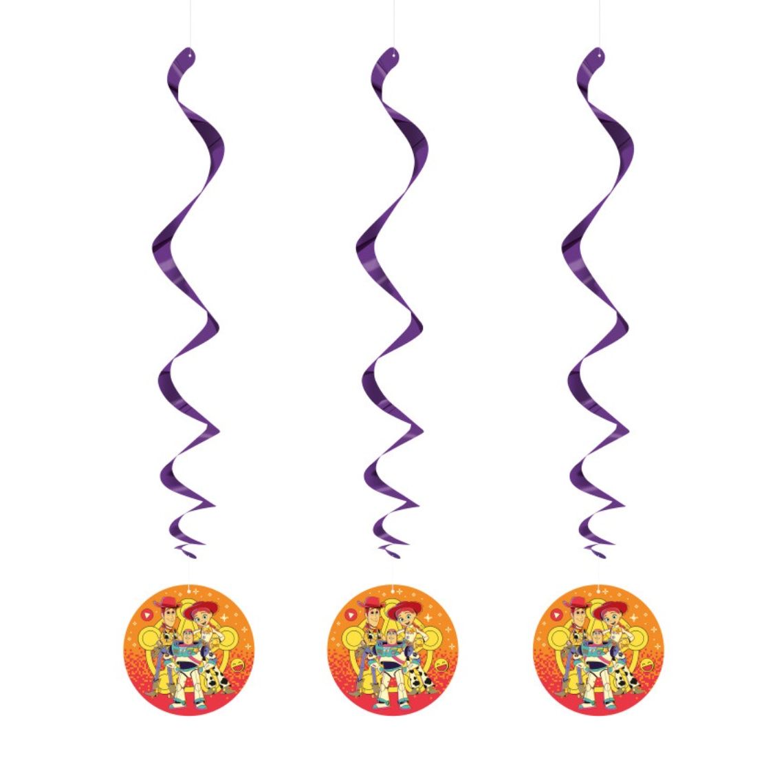 Disney Toy Story 5 26" Hanging Swirl Decorations  3ct