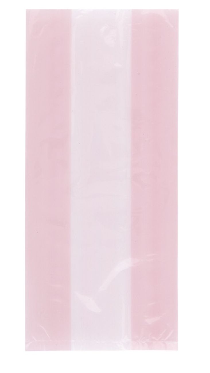 Pastel Pink Cellophane Bags 30ct