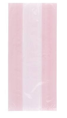 Pastel Pink Cellophane Bags 30ct