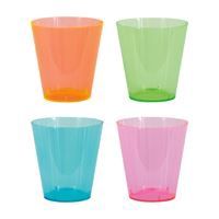 Premier Stylz® Neon Plastic Assorted Shot Glasses 2oz  40ct