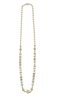 Gold "Congrats Grad" 32" Beaded Necklace