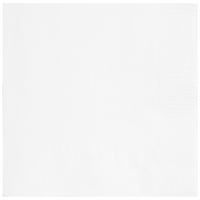 Bright White Solid Beverage Napkins 40ct