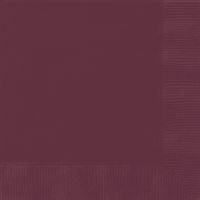Burgundy Solid Luncheon Napkins 40ct