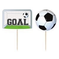 6Ct 3D Soccer Cake Toppers