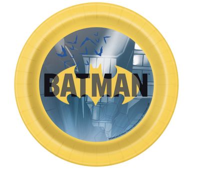 Batman Round 7" Dessert Plates 8ct