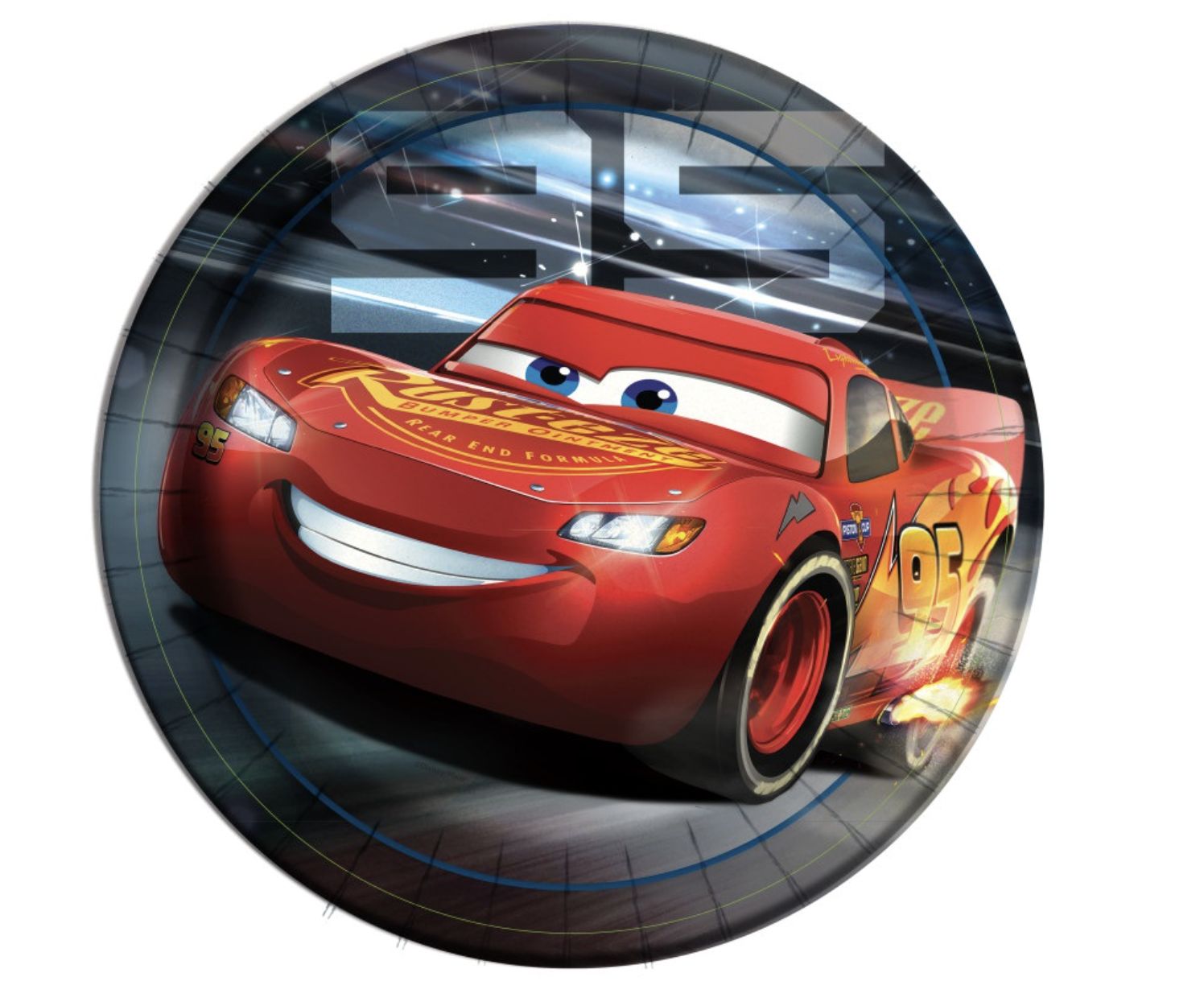 Disney Cars 3 Movie Round 9" Dinner Plates 8ct