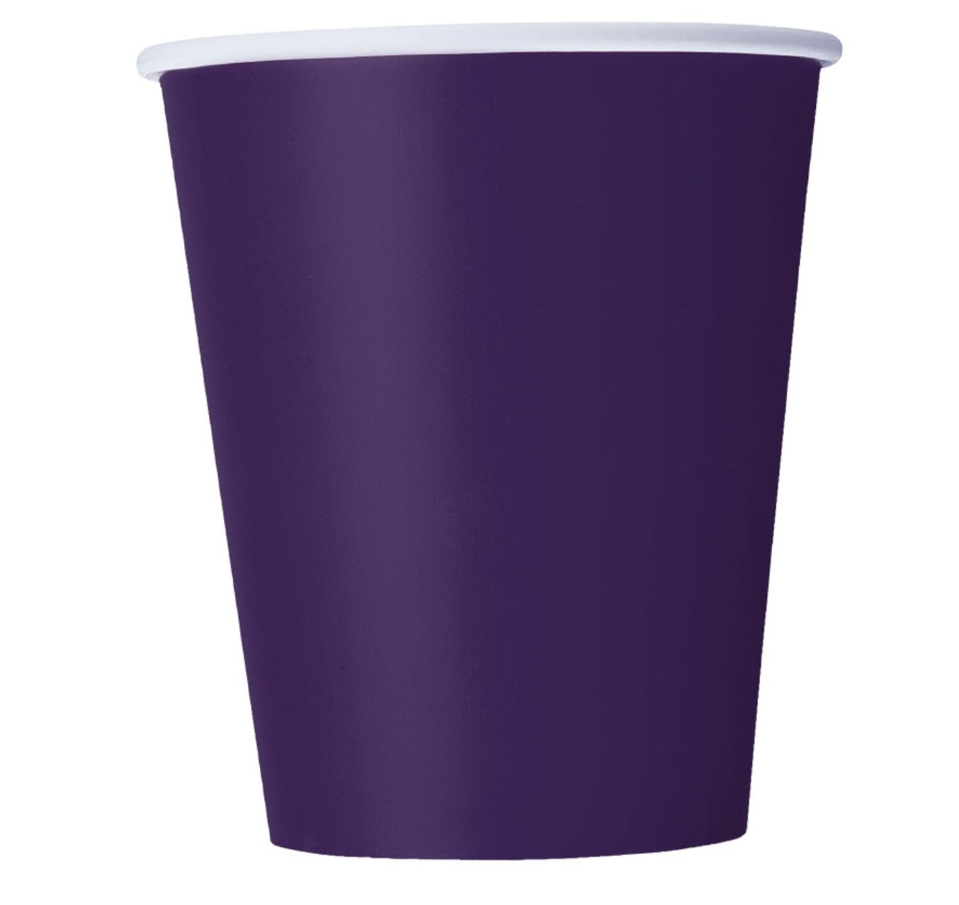 Deep Purple Solid 9oz Paper Cups 8ct