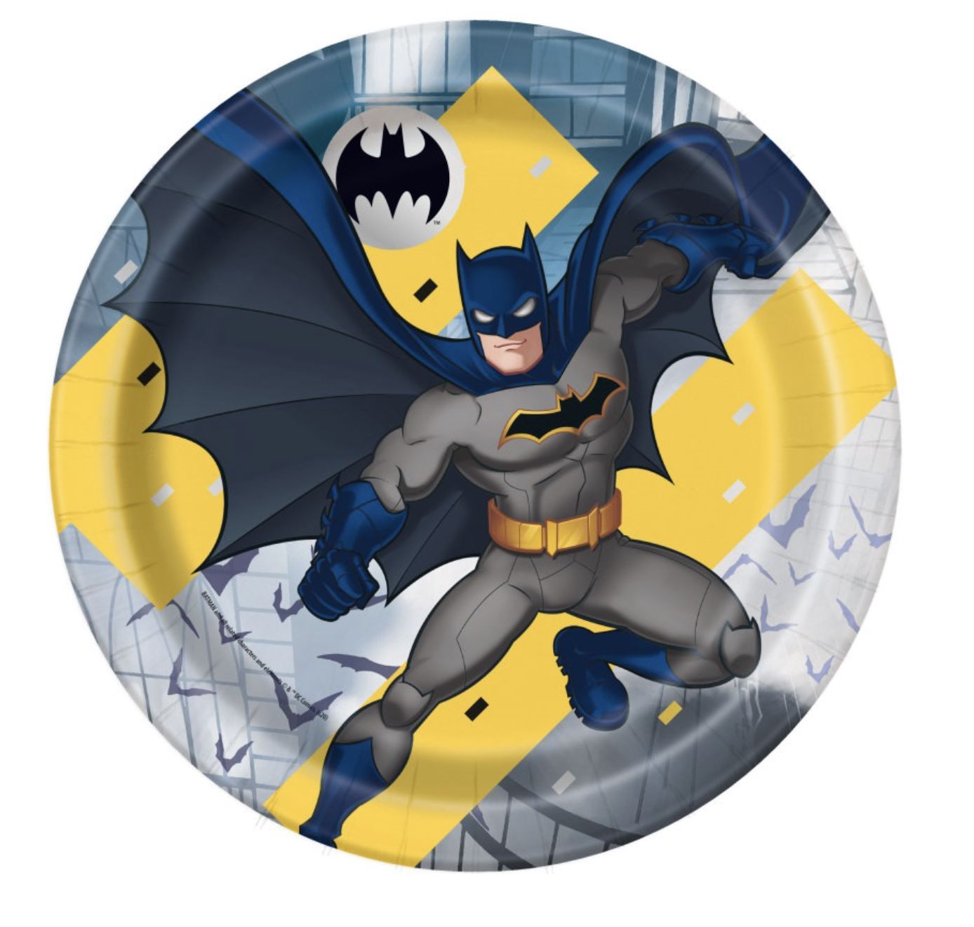 Batman Round 9" Dinner Plates 8ct