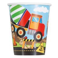 Construction Party 9oz Paper Cups 8ct