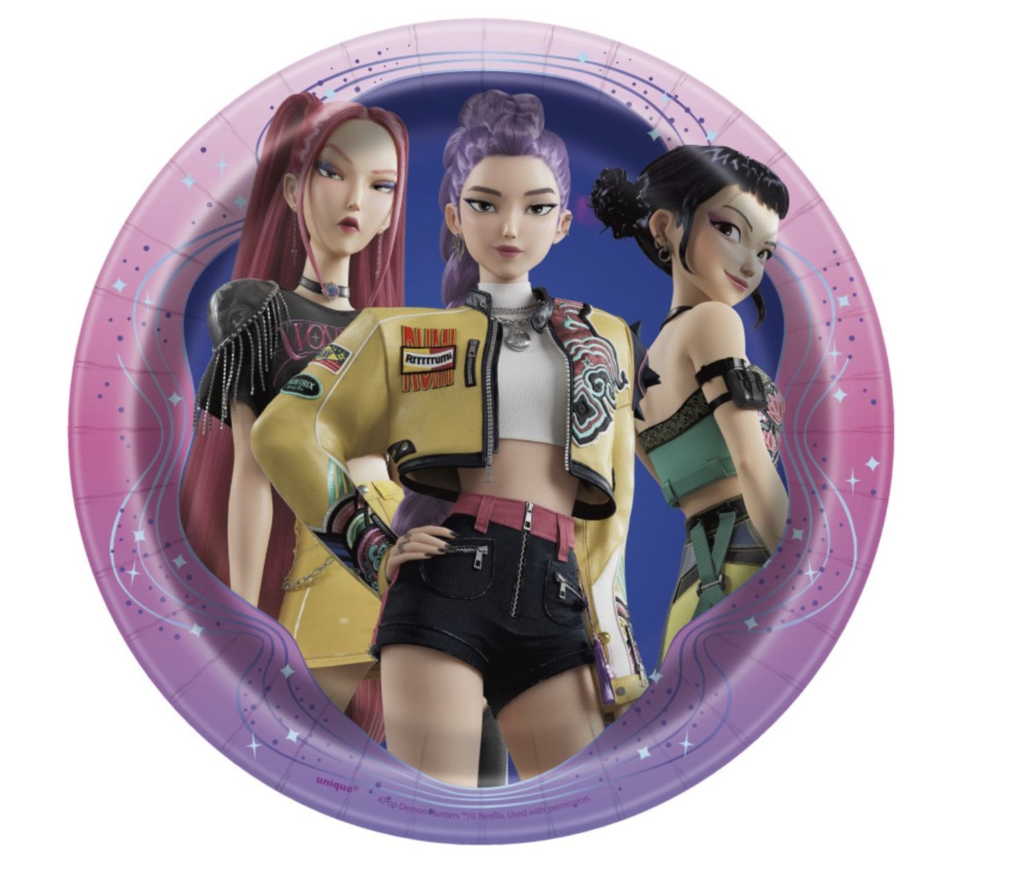 KPop Demon Hunters Round 7" Dessert Plates 8ct