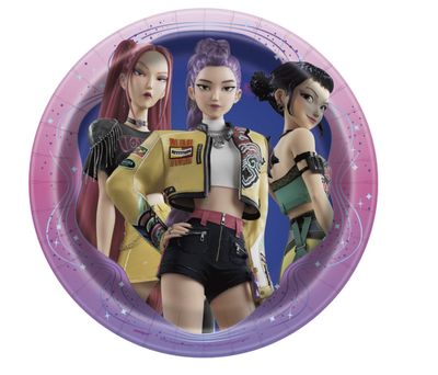 KPop Demon Hunters Round 7" Dessert Plates 8ct