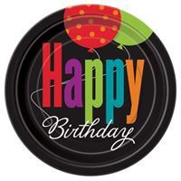 Birthday Cheer Round 9" Dinner Plates 8ct