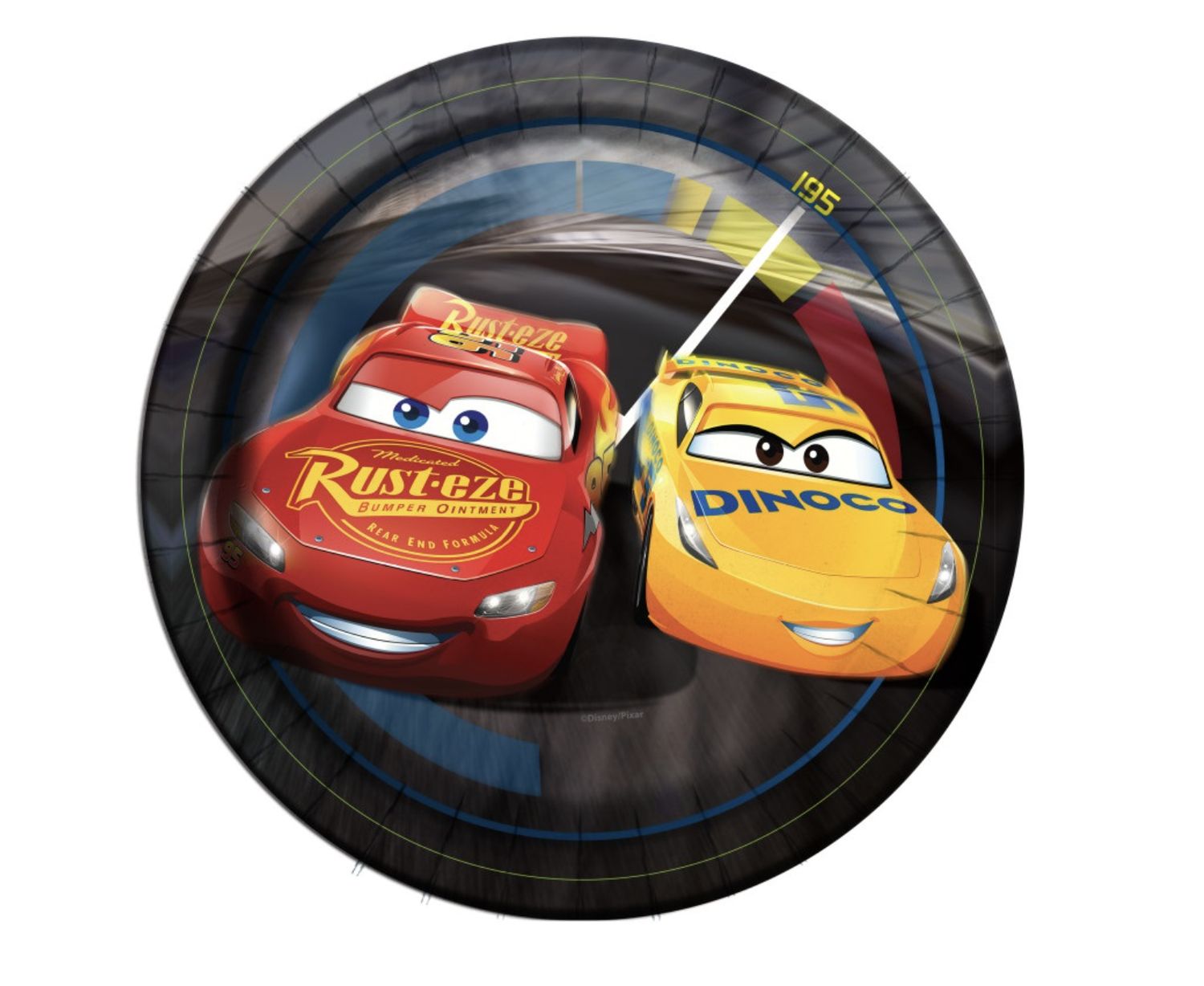Disney Cars 3 Movie Round 7" Dessert Plates 8ct