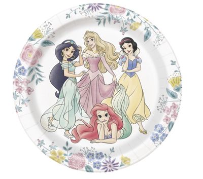 Disney Princess Round 7" Dessert Plates 8ct