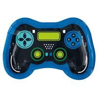 Gamer Birthday Controller Shaped 9.25" Plates 8ct