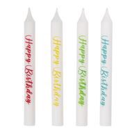 Assorted "Happy Birthday" Birthday Candles 8ct