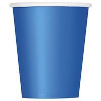 Royal Blue Solid 9oz Paper Cups 8ct