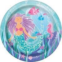 8Ct 9" Mermaid Plate