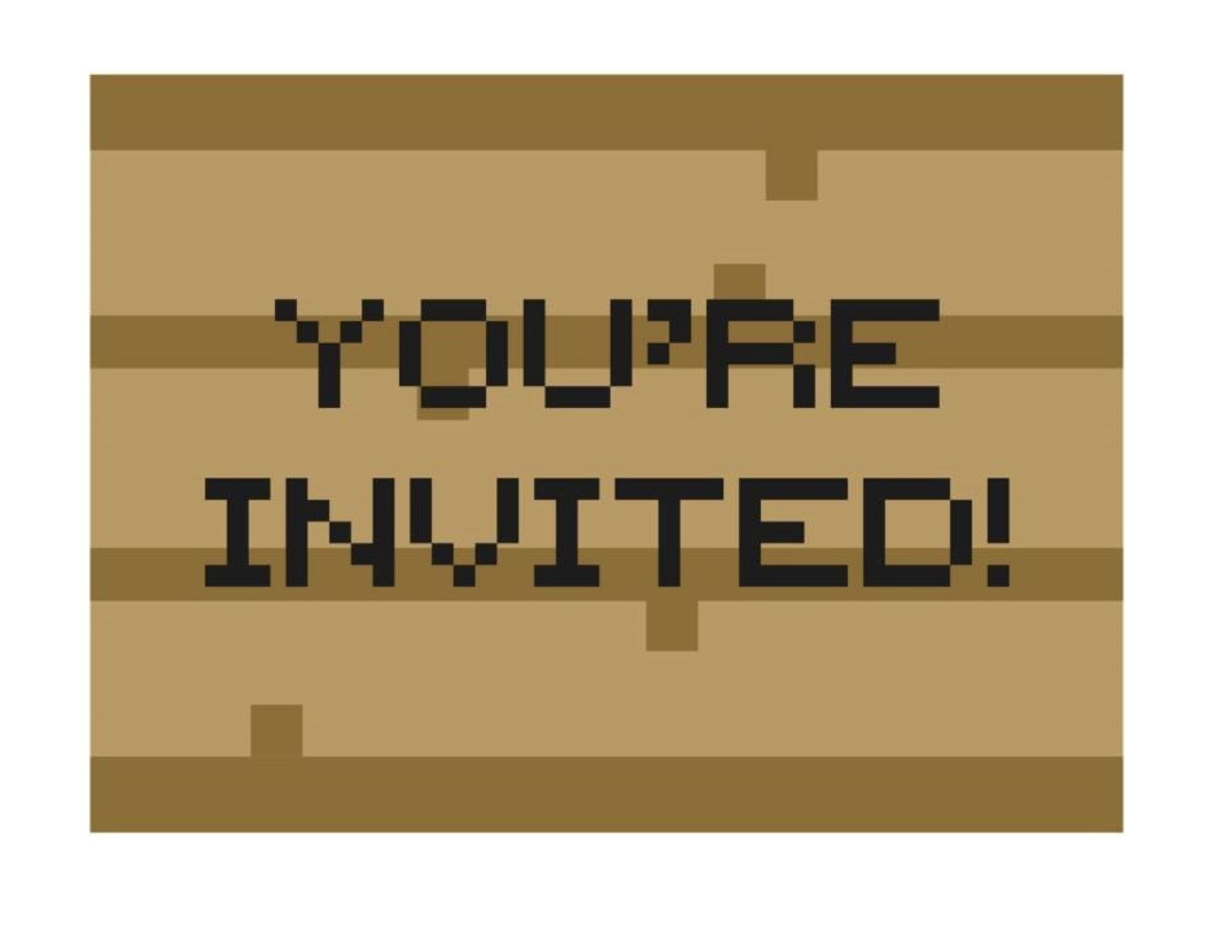 Minecraft Invitations 8ct