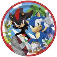 Sonic the Hedgehog Round 7" Dessert Plates 8ct