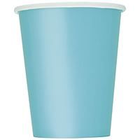 Terrific Teal Solid 9oz Paper Cups 8ct