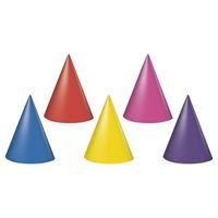 Party Hats - Assorted Colors 8ct